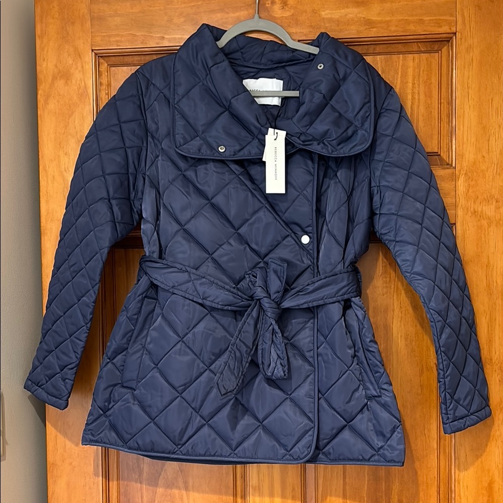 Navy Quilted Women's Jacket